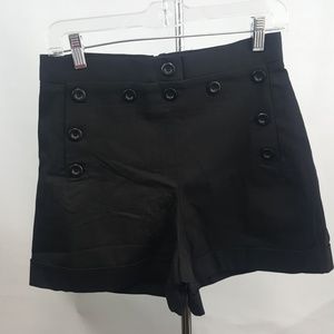 Cache High Waisted Nautical Style Shorts.